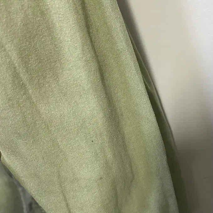 [BUNJANG] Vintage Washed Denim Shirt - Green / 빈티지 워싱 데님 셔츠 그린