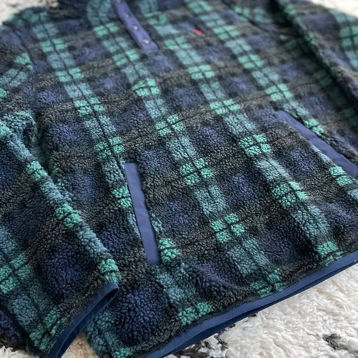 [SOLD OUT] 폴로 랄프로렌 블랙와치 아노락 풀오버 후리스 플리스