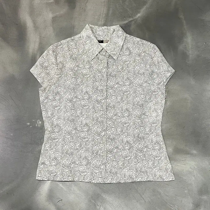 [BUNJANG] Chanel Lettering Half Sleeve Shirt / 샤넬 레터링 하프 슬리브 셔츠 +명품감정서 y16324