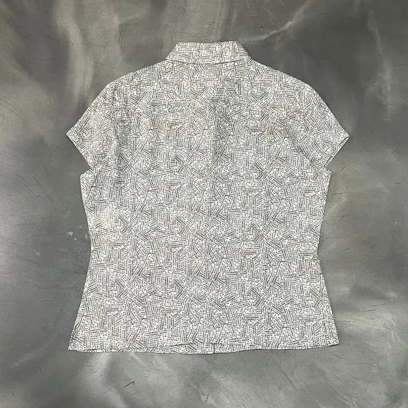 [BUNJANG] Chanel Lettering Half Sleeve Shirt / 샤넬 레터링 하프 슬리브 셔츠 +명품감정서 y16324