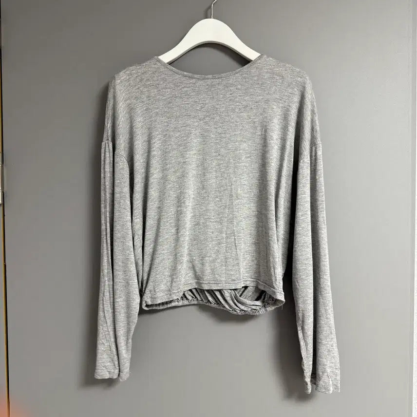 [BUNJANG] Back Twist String Backless T-shirt / 뒷꼬임 스트링 백리스 티셔츠