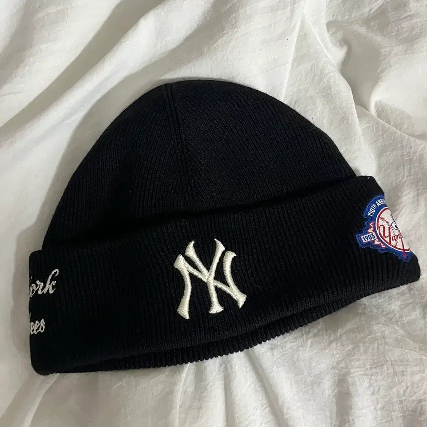 [BUNJANG] MLB 패치 비니 블랙 / MLB 패치 비니 블랙