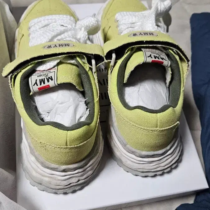 [SOLD OUT] MMY 미하라 야스히로x키스 콜라보 슈즈 로우탑 신발 스니커즈 라임