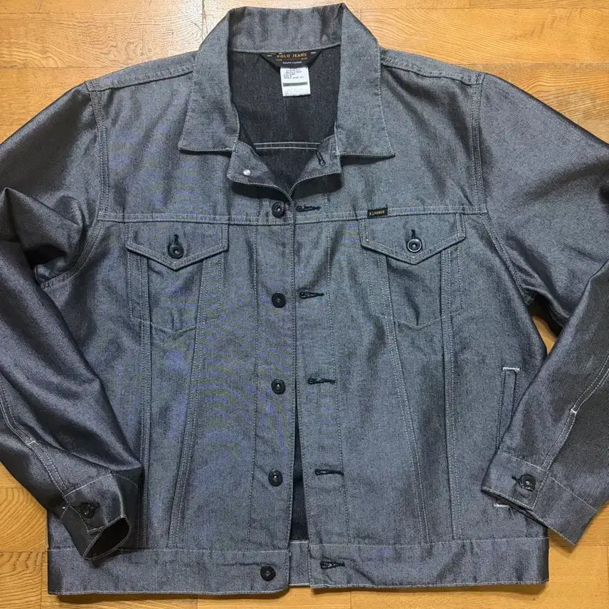 [BUNJANG] Polo Ralph Lauren Silver Denim Jacket / 폴로 랄프로렌 실버 청자켓