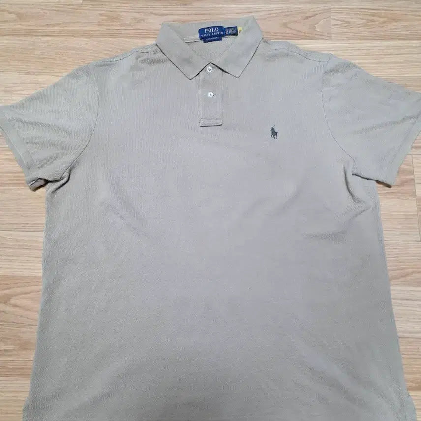 [SOLD OUT] 폴로 커스텀슬림핏 카라티 베이지 XL