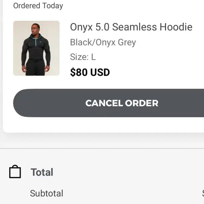 [SOLD OUT] 짐샤크 오닉스 5.0 후디 블랙 L사이즈