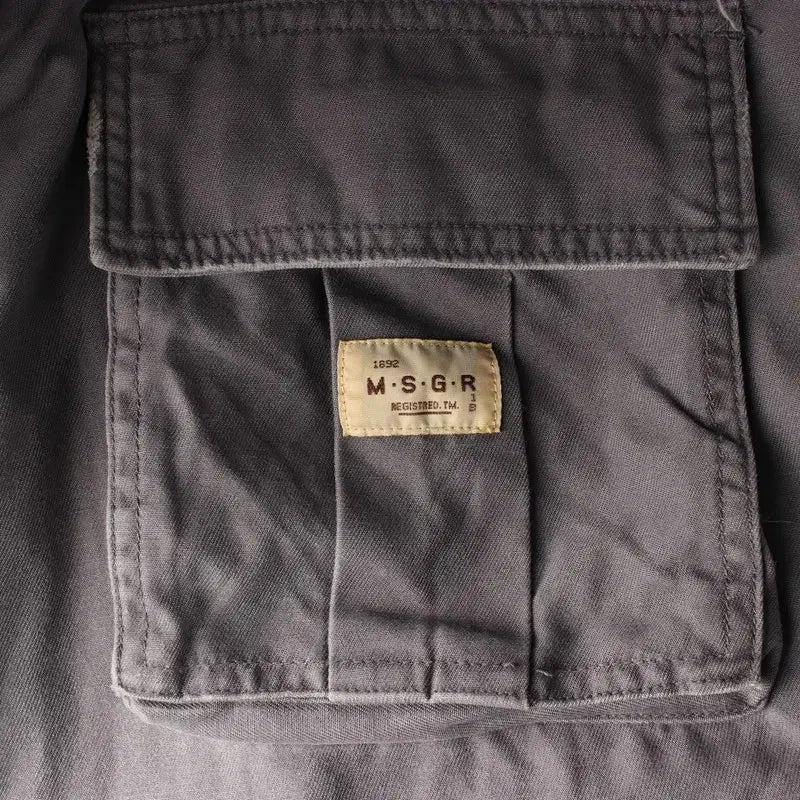 [BUNJANG] MSGR Charcoal Gray Vintage Cargo Shorts L / MSGR 챠콜 그레이 빈티지 카고 반바지 L