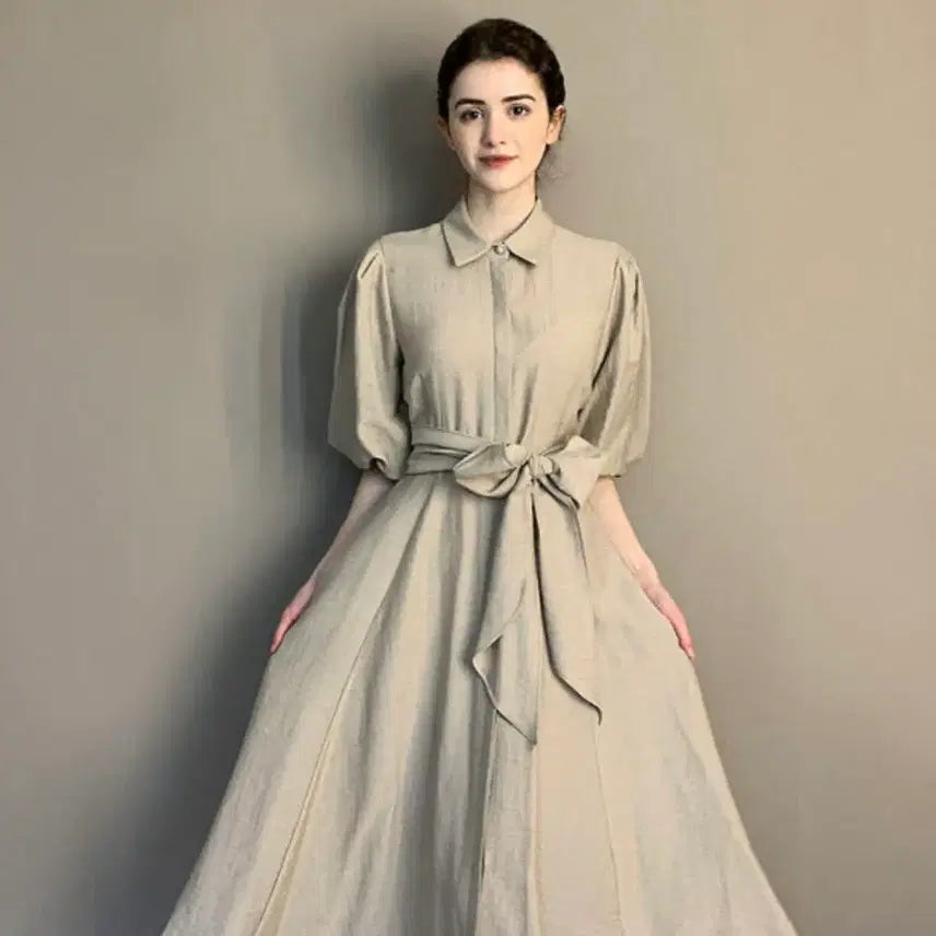 [BUNJANG] Parsons Assuline Tie Dress / [파슨스] [Assuline] beautiful.tie dress
