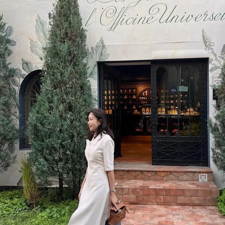 [BUNJANG] Elegant Choi Blooming Tweed Dress / 엘레강스초이 블루밍 트위드 원피스