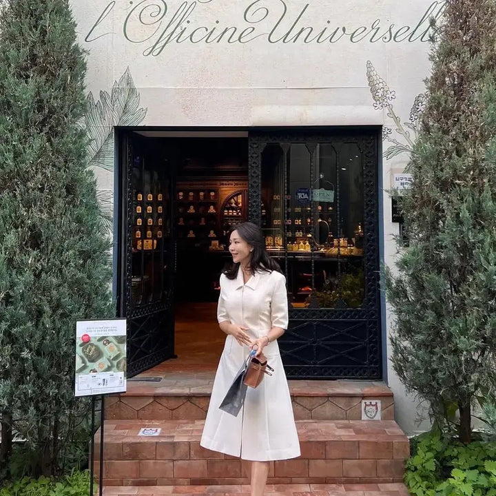 [BUNJANG] Elegant Choi Blooming Tweed Dress / 엘레강스초이 블루밍 트위드 원피스