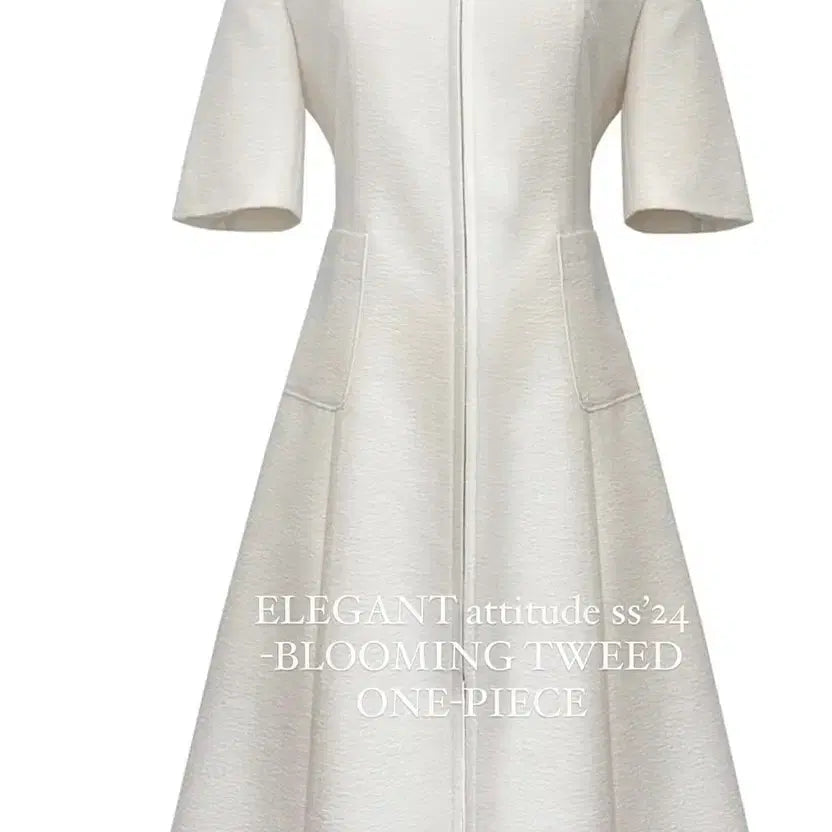 [BUNJANG] Elegant Choi Blooming Tweed Dress / 엘레강스초이 블루밍 트위드 원피스