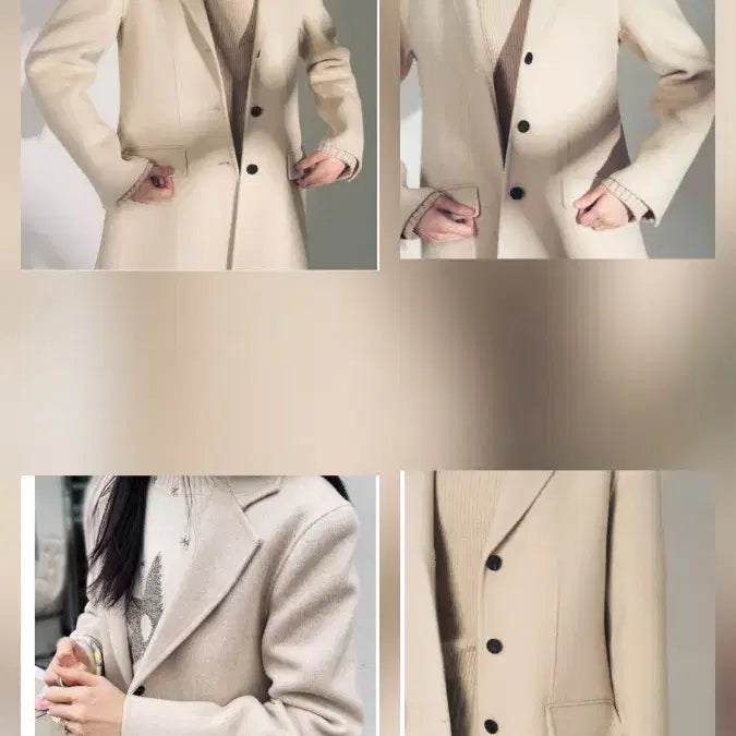 [BUNJANG] Blancshow Gold Cashmere Coat - S Size / 블랑쇼 골드 캐시미어 코트 s
