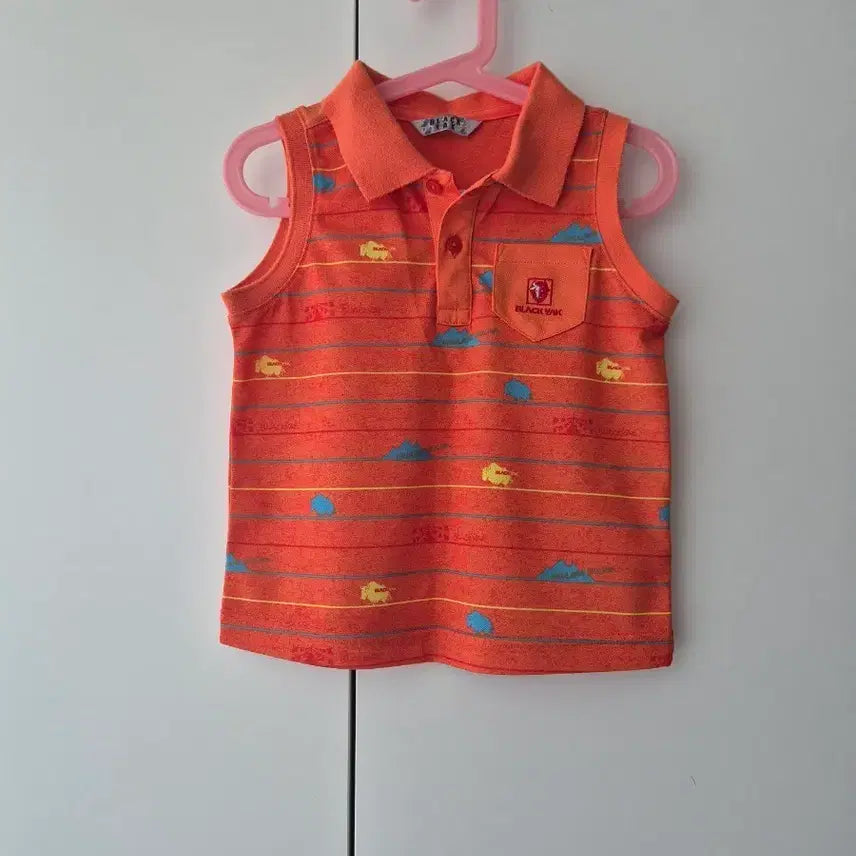 [SOLD OUT] 블랙야크 키즈 여름 민소매 카라티 120 (6 7 8세)