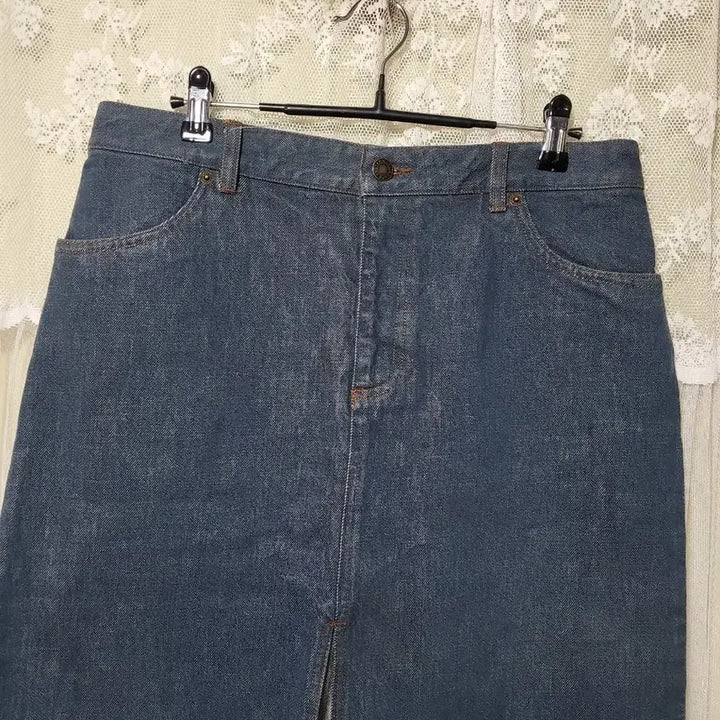 [BUNJANG] Armani Exchange Denim Midi Skirt / 아르마니 익스체인지 데님 스커트