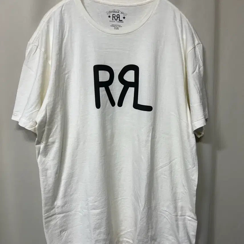 [SOLD OUT] rrl 랜치 로고 티셔츠 화이트 L