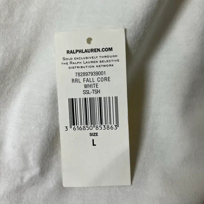 [SOLD OUT] rrl 랜치 로고 티셔츠 화이트 L