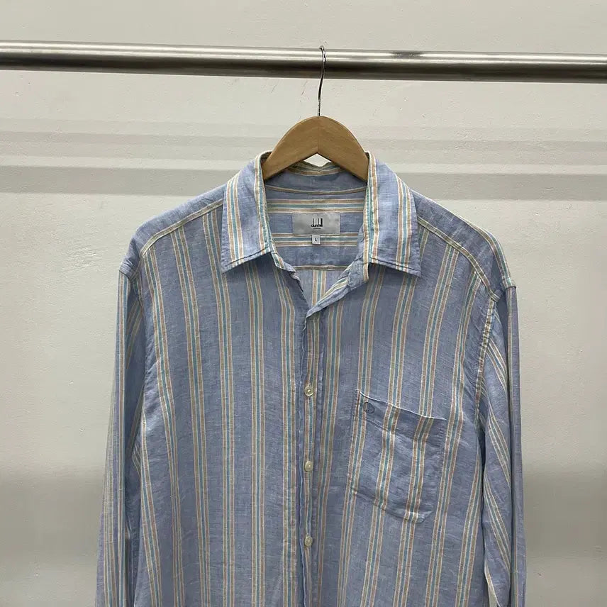 [BUNJANG] Dunhill Linen Shirt / 105~110)이태리 던힐 린넨100% 셔츠
