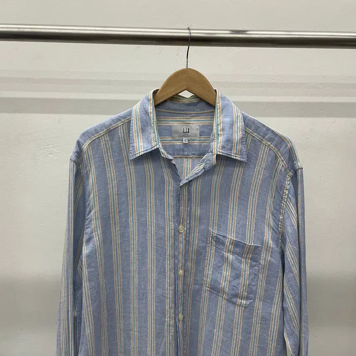 [BUNJANG] Dunhill Linen Shirt / 105~110)이태리 던힐 린넨100% 셔츠