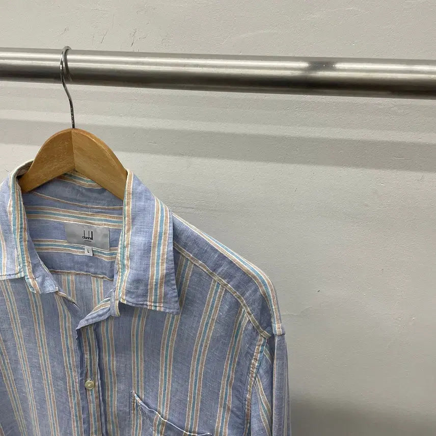 [BUNJANG] Dunhill Linen Shirt / 105~110)이태리 던힐 린넨100% 셔츠