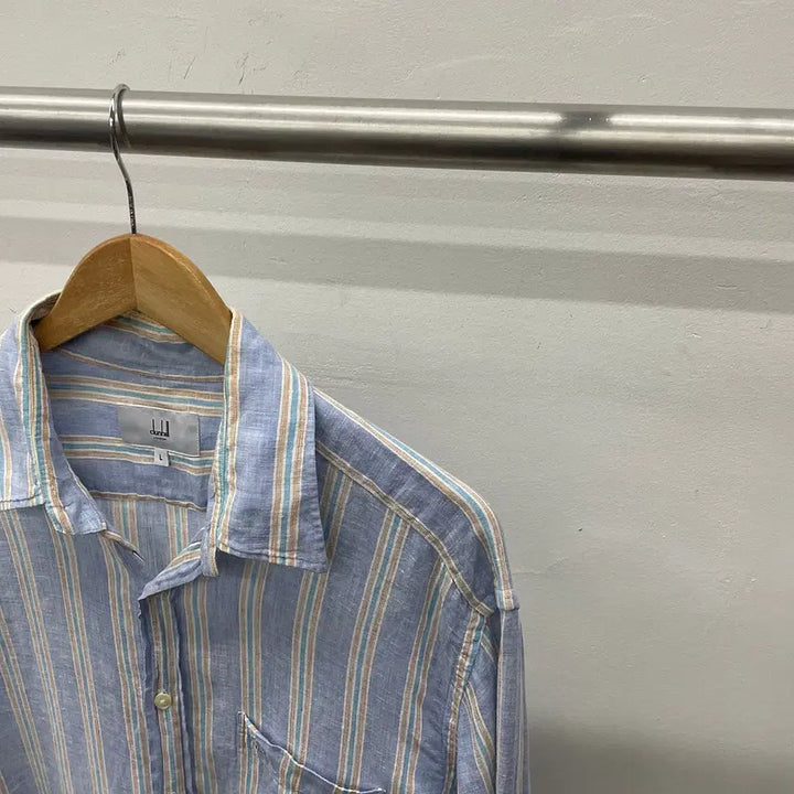 [BUNJANG] Dunhill Linen Shirt / 105~110)이태리 던힐 린넨100% 셔츠