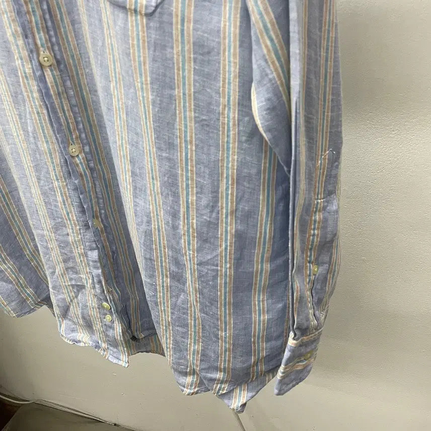 [BUNJANG] Dunhill Linen Shirt / 105~110)이태리 던힐 린넨100% 셔츠