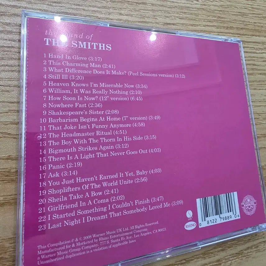 [SOLD OUT] sounds of the smiths cd