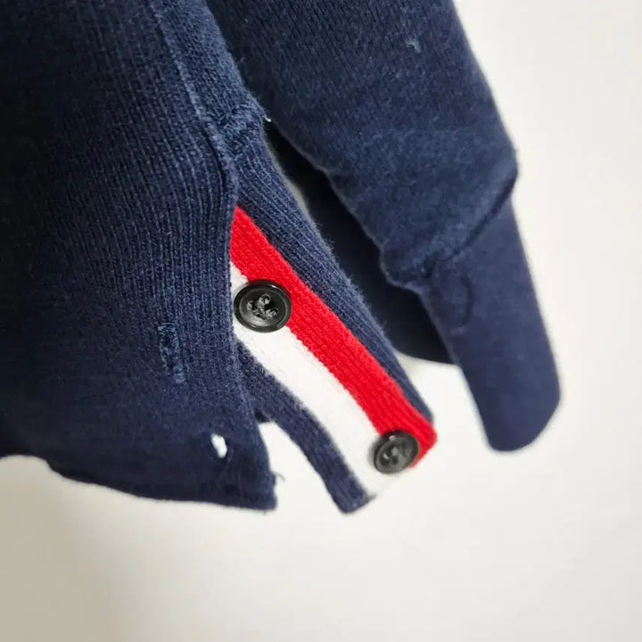 [BUNJANG] Thom Browne Navy Diagonal Stripe Sweatshirt / (정품) 톰브라운 네이비 사선 완장 맨투맨 1