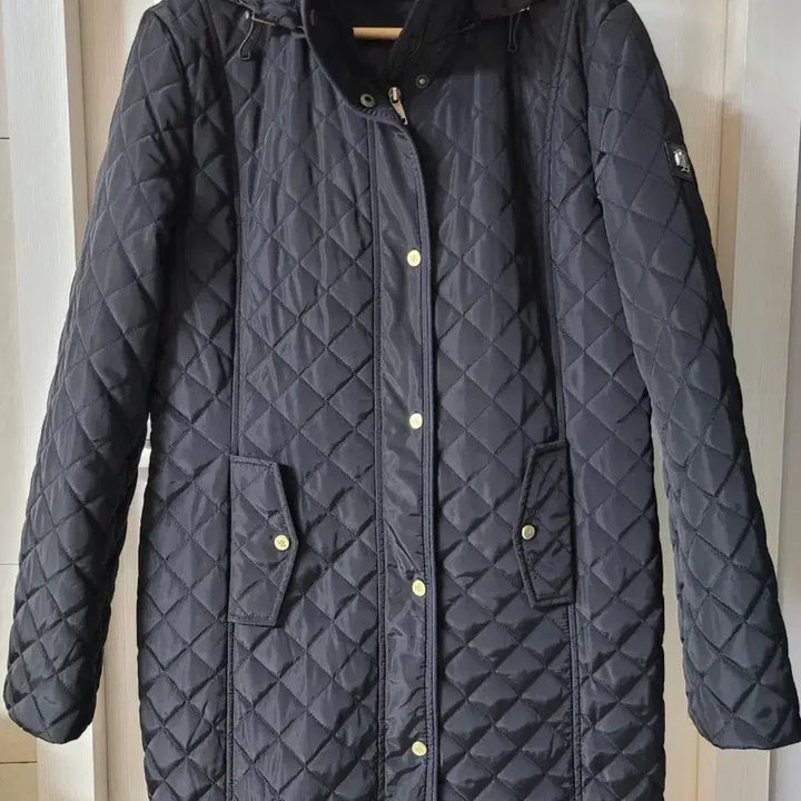 [SOLD OUT] 로렌 랄프로렌 블랙 퀼팅 후드 코트