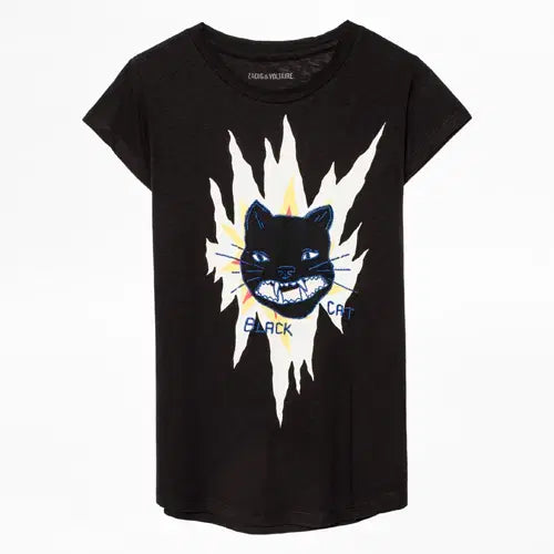 [BUNJANG] Zadig &amp; Voltaire SKKINY PRINT T-Shirt / 쟈딕앤볼테르 SKKINY PRINT 티셔츠