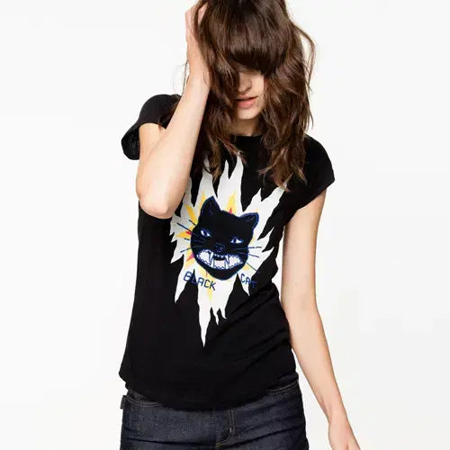 [BUNJANG] Zadig &amp; Voltaire SKKINY PRINT T-Shirt / 쟈딕앤볼테르 SKKINY PRINT 티셔츠