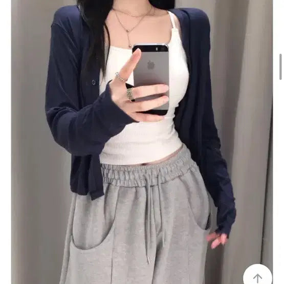 [BUNJANG] Navy Cardigan / 가디건