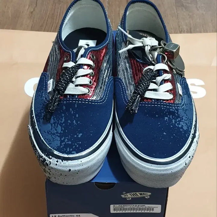 [BUNJANG] Vans LX Authentic 44 Red Navy Sneakers / [265]반스 LX 어센틱 44 레드 네이비