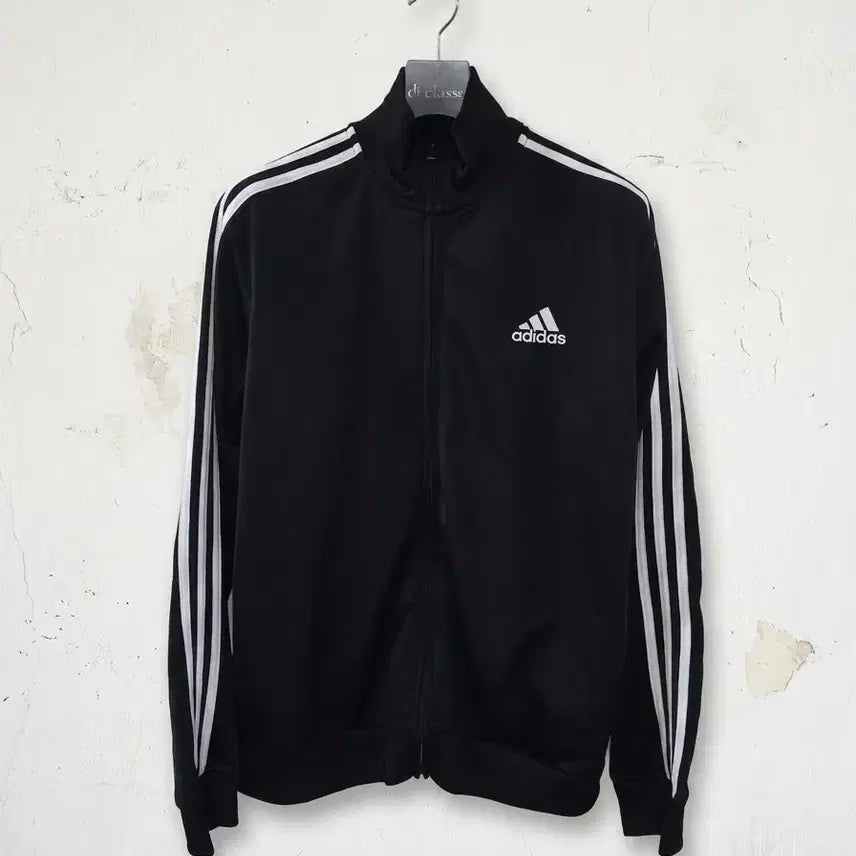 [BUNJANG] Adidas Essentials 3-Stripes Track Top - Black XL / 아디다스 에센셜 3S 트랙탑 블랙 XL