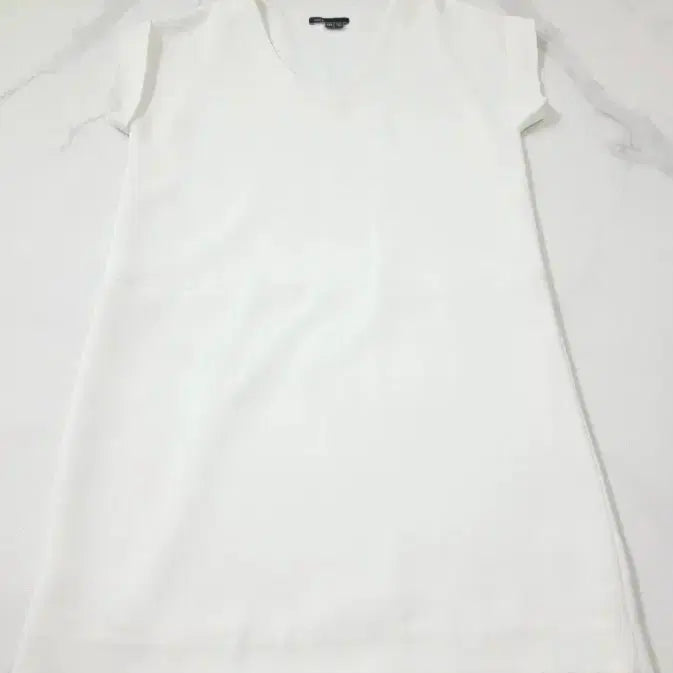 [BUNJANG] Vince White V-Neck Mini Dress / [새상품] 빈스(Vince) 화이트 브이넥 미니원피스 44반