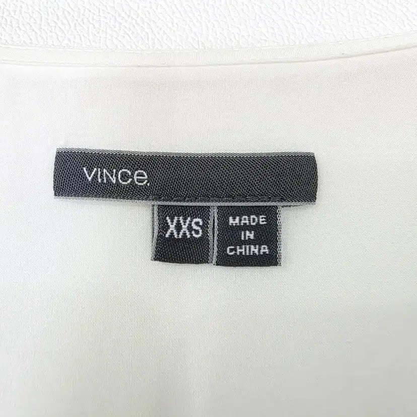 [BUNJANG] Vince White V-Neck Mini Dress / [새상품] 빈스(Vince) 화이트 브이넥 미니원피스 44반