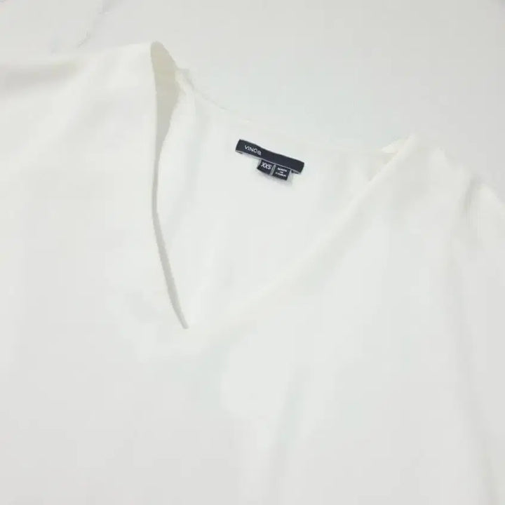 [BUNJANG] Vince White V-Neck Mini Dress / [새상품] 빈스(Vince) 화이트 브이넥 미니원피스 44반