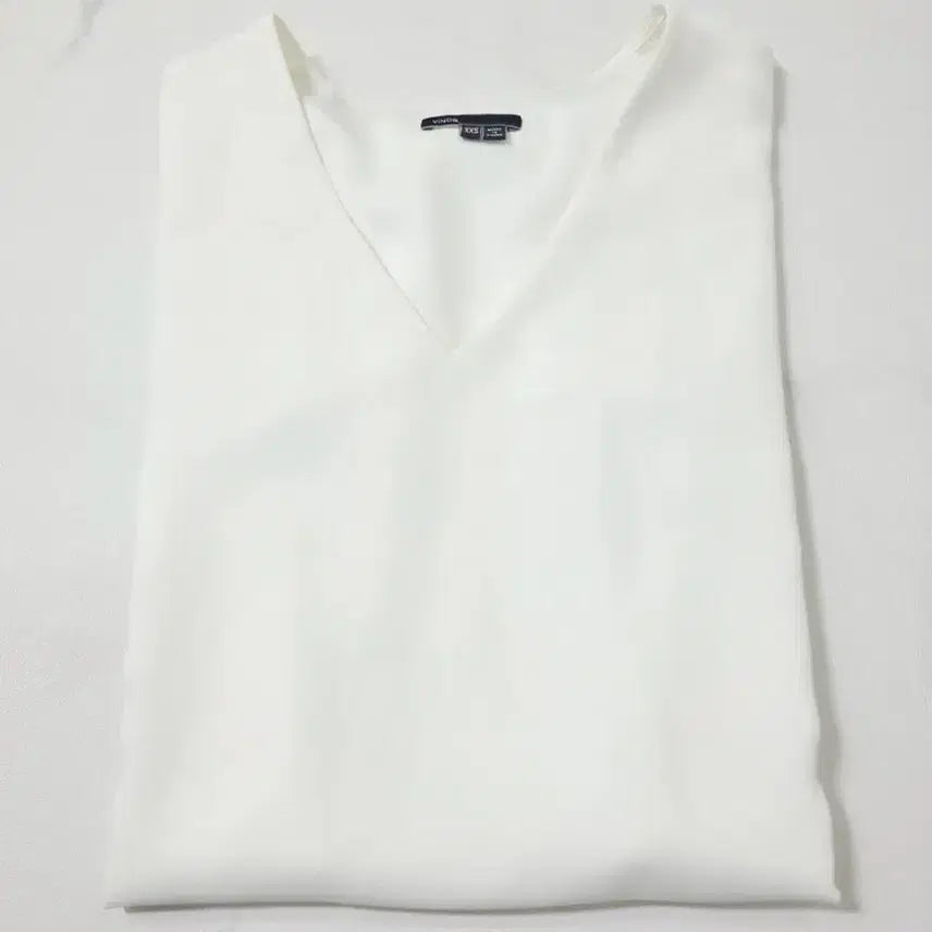 [BUNJANG] Vince White V-Neck Mini Dress / [새상품] 빈스(Vince) 화이트 브이넥 미니원피스 44반