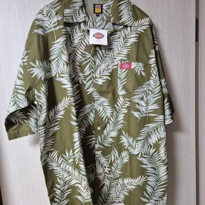 [SOLD OUT] (새제품) 디키즈 USA  하와이안 셔츠 남방 XL 카키