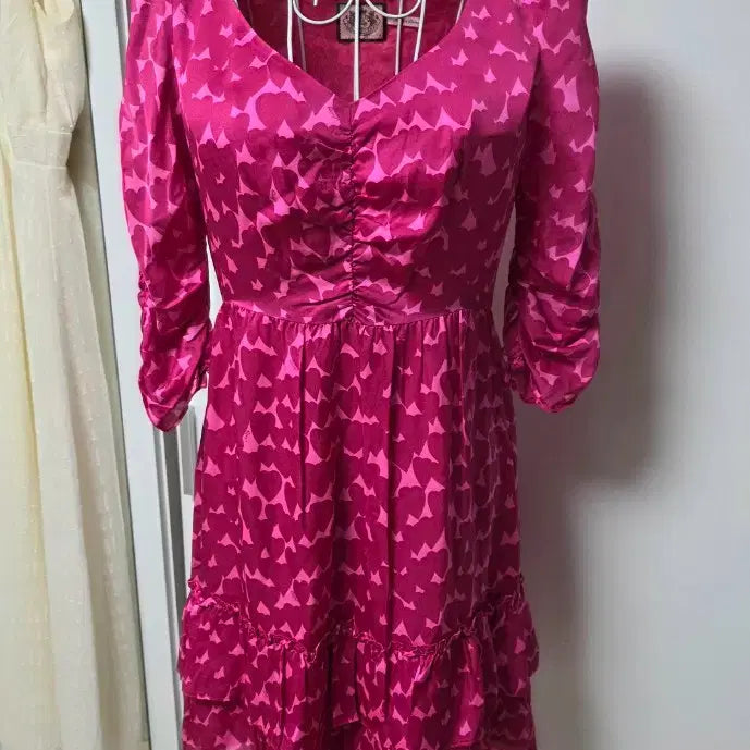 [SOLD OUT] Juicy silk pink dress 실크 핑크 원피스