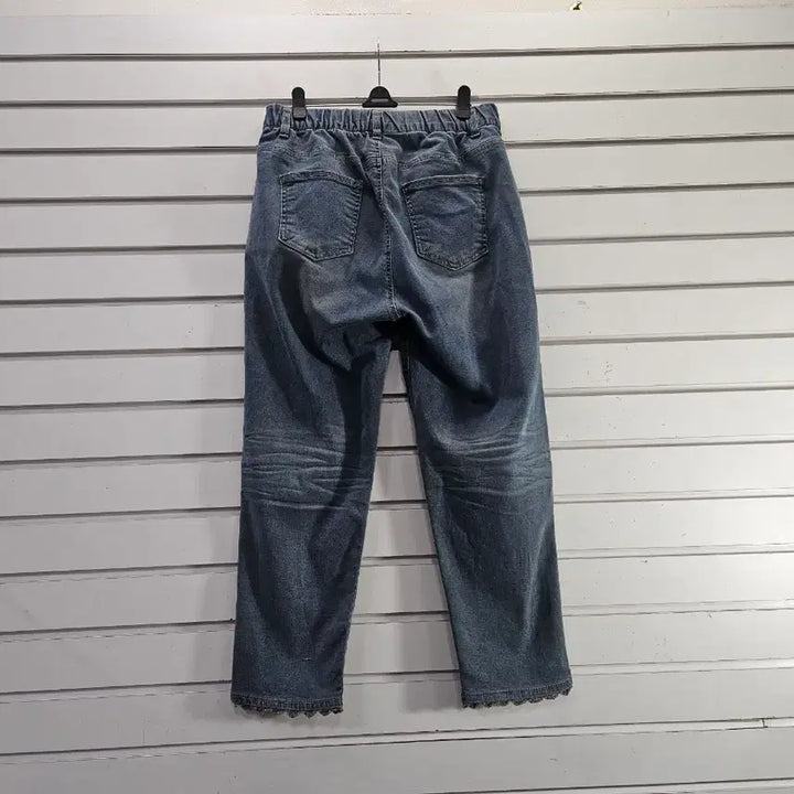 [SOLD OUT] 워싱 무릎빵떡 포인트 스판바지26/보물찾기천사