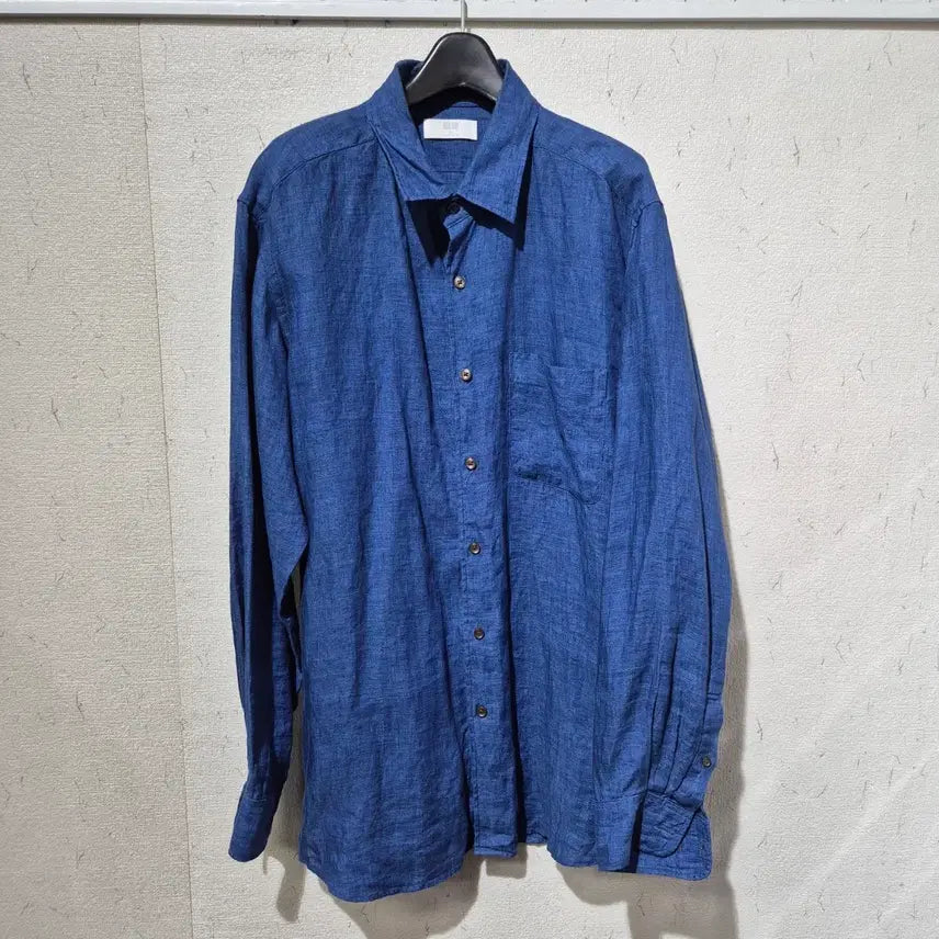[SOLD OUT] 유니클로 블루 린넨 셔츠 남방