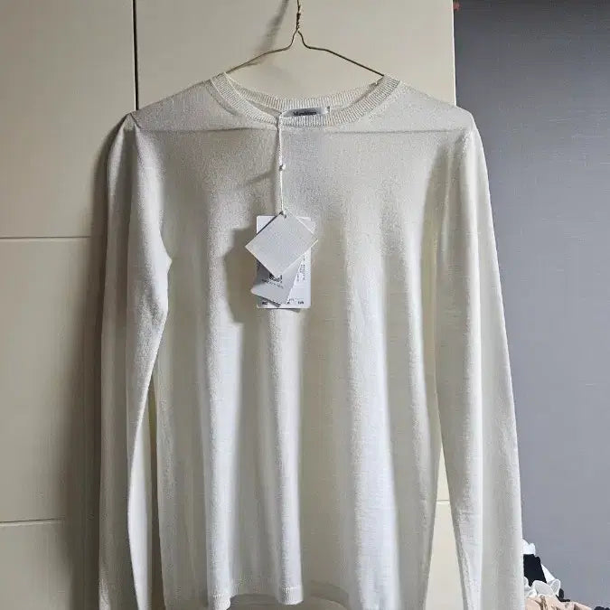 [BUNJANG] Max Mara White Long Sleeve Knit Cardigan / 막스마라 화이트 긴팔 니트 가디건 맨투맨