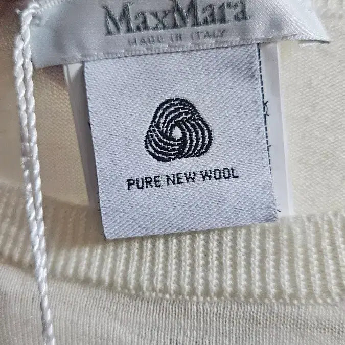 [BUNJANG] Max Mara White Long Sleeve Knit Cardigan / 막스마라 화이트 긴팔 니트 가디건 맨투맨