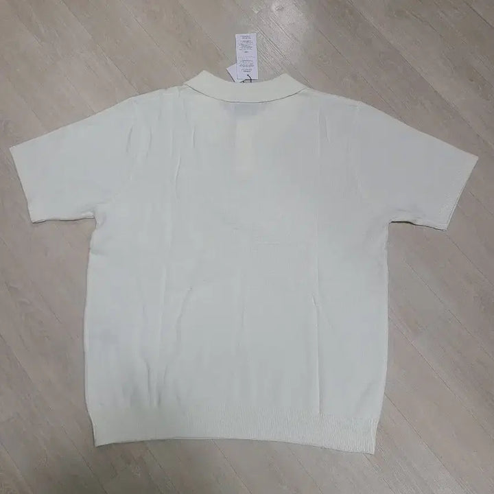 [SOLD OUT] TOFFEE 쿨 카라 하프 니트 아이보리색 반팔 니트 폴로티