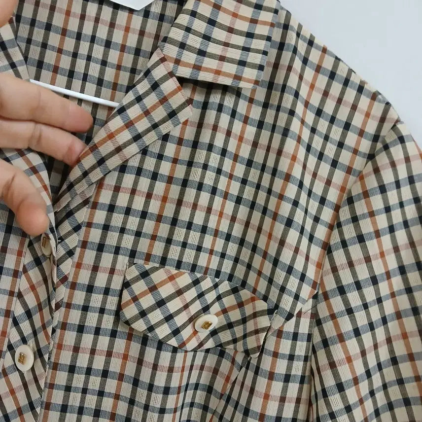 [SOLD OUT] 닥스 체크 반팔 원피스 정품 실측55반~날씬66