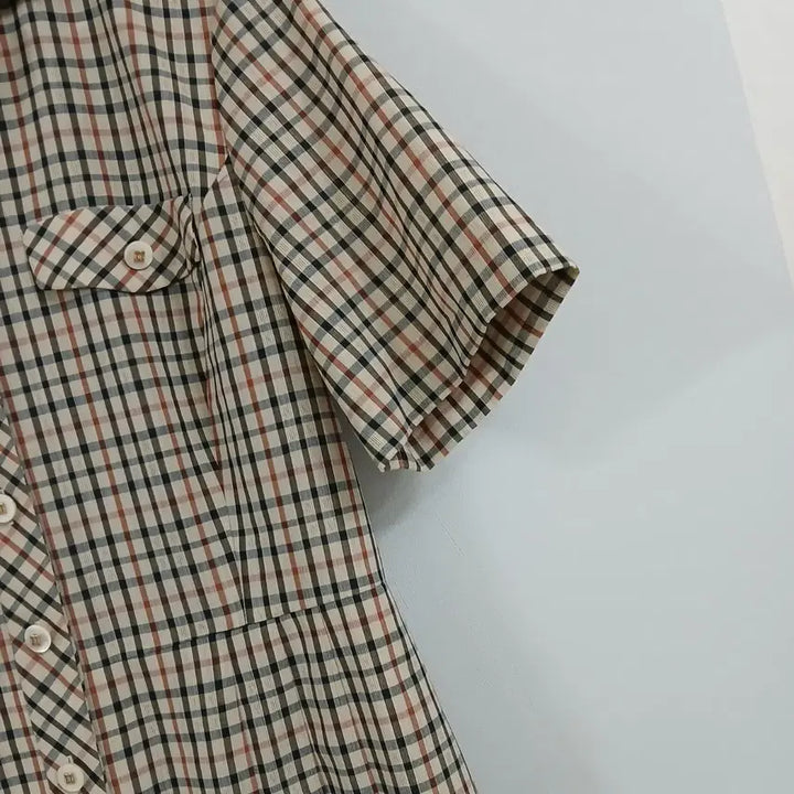 [SOLD OUT] 닥스 체크 반팔 원피스 정품 실측55반~날씬66