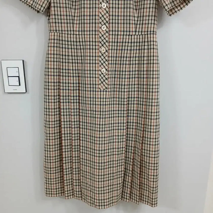 [SOLD OUT] 닥스 체크 반팔 원피스 정품 실측55반~날씬66