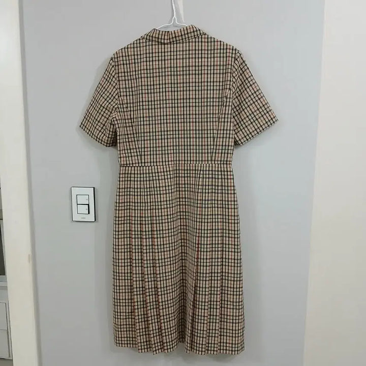 [SOLD OUT] 닥스 체크 반팔 원피스 정품 실측55반~날씬66