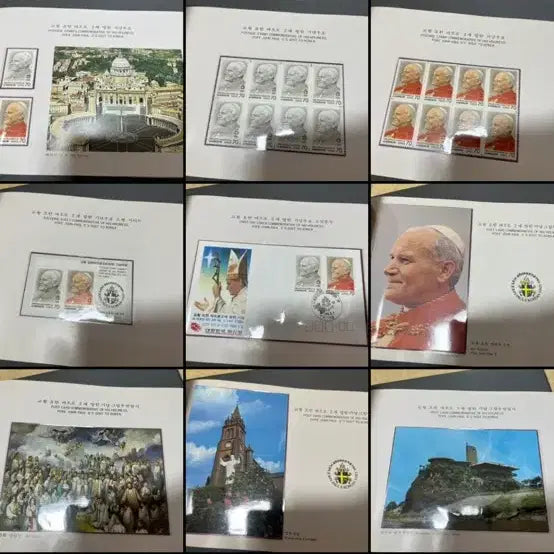 [BUNJANG] Pope John Paul II Commemorative Stamp Book / 교황요한바오로2세 방한기념우표책   싸게판매합니다.