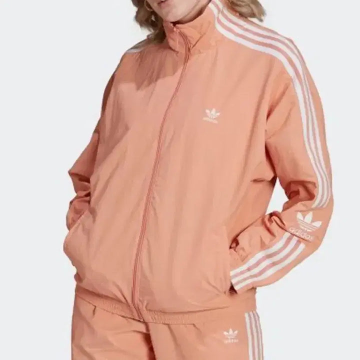 [BUNJANG] Adidas Lock Up Track Top Windbreaker - Coral / 아이다스 락업 트랙탑 바람막이 W - 코랄,살구